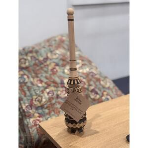 NWT 14" Verve Culture Wooden Traditional Molinillo Whisk Hand Carved Alder Wood